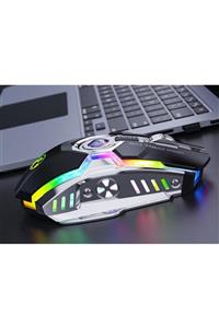 JUNGLEE G7 Şarjlı Led Işıklı Oyuncu Mouse 2.4 Ghz Usb Wireless 1200/3200dpi 7 Buton Kablosuz Mouse