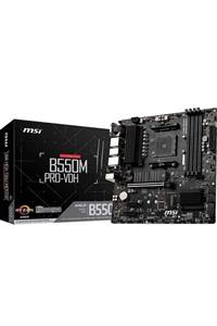 MSI B550m Pro-vdh Ddr4 Sata3 M2 Pcıe Nvme Hdmı Dp Pcıe 16x V4.0 Am4 Matx