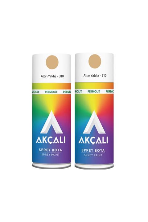 Akçalı Altın Yaldızlı Sprey Boya 2 Adet 400 ml