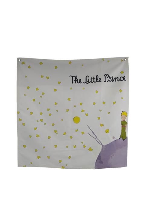 gokmentoy Küçük Prens The Little Prince Beyaz Fon Duvar Halısı 100 cm x 100 cm