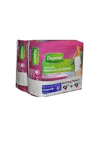 Depend Emici Külot Kadın Büyük Large 9+9 Avantaj Paket Kzmprt