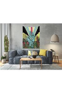 Hobimania El Göz Psychedelic Duvar Örtüsü Duvar Halısı Tapestry 150x100 Cm Duvar Dekorasyon Moda