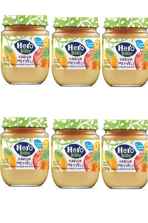 Hero Baby Karışık Meyve 125 G X 6 Adet