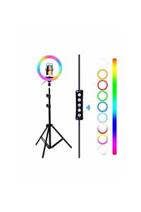 Tk Tech Mj-26-led-10 Inç Selfie Işık Tripod Makyaj Işığı Youtuber Tiktok