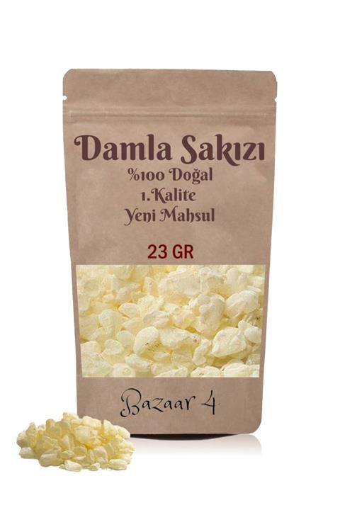 BAZAAR 4 Korakis Doğal Damla Sakızı 23 Gr Iri Boy Taneli