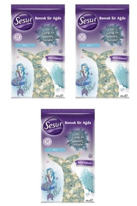 Sesu Boncuk Sir Ağda Killi 250 Gr X 3 Adet