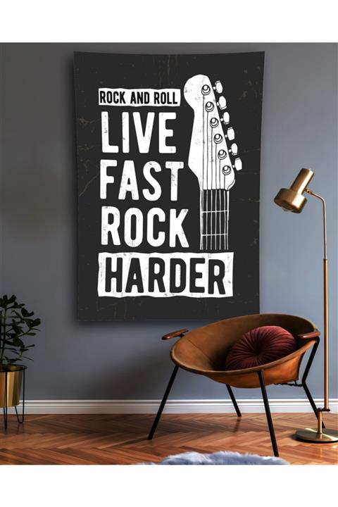 WaoowART Rock And Rool Duvar Örtüsü 100x150-70x100