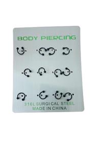 TAKIŞIK Halka Piercing Siyah Model2