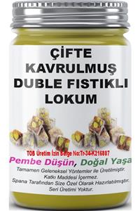 SPANA Çifte Kavrulmuş Duble Fıstıklı Lokum Ev Yapımı Katkısız 330gr