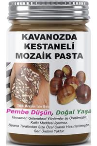 SPANA Kavanozda Kestaneli Ev Yapımı Katkısız Mozaik Pasta  330 gr