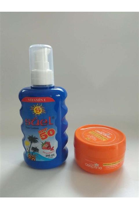 Süel 50f Güneş Kremi 200 Ml. + Bronzlaştırıcı Krem