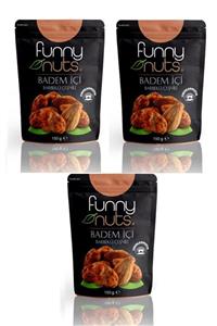 Funny 'Funny Nuts Barbekü Çeşnili Badem İçi  150 gr paket 3 paket ( Fırınlanmış)