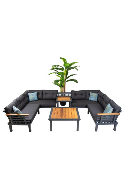 Millennium Saray Aluminyum U Köşe Koltuk Takımı