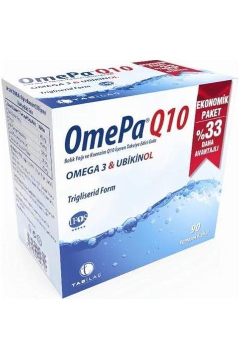 Omepa Q10 Omega3 Ubiquinol 90 Kapsül