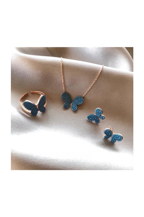 Beyazıttakı Gümüş Kelebek Set