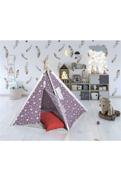 Lilabebe Mor Oyun Çadırı Yıldızlı