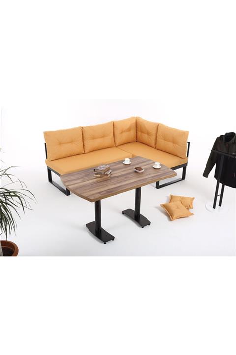 ASTRA MOBİLYA Palmiye Köşe Bahçe Balkon Teras Mutfak Mobilyası + Masa