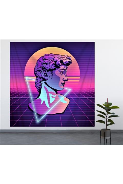ALAMODECOR Michelangelo'nun Davud Heykeli Duvar Örtüsü / Duvar Halısı