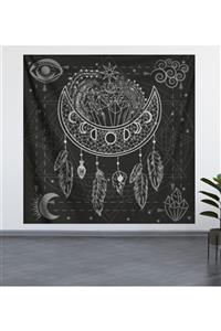 ALAMODECOR Ay Dream Catcher Duvar Örtüsü (100X100, 140X140) / Duvar Halısı