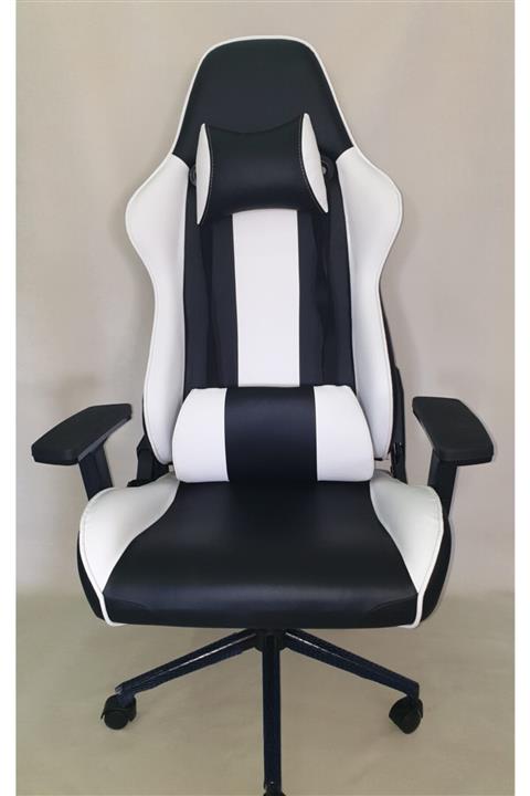 POLY CHAIR Siyah-beyaz F-force Taraftar Oyuncu Koltuğu