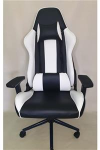 POLY CHAIR Siyah-beyaz F-force Taraftar Oyuncu Koltuğu