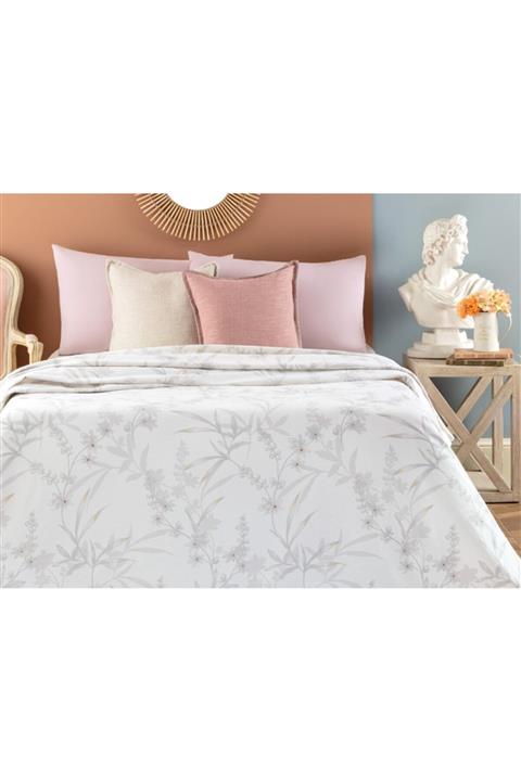 Madame Coco Nantes Tek Kişilik Baskılı Pike - Gri