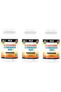 FLX Glucosamine Chondroitin Msm Collagen Vitamin D Glukozamin 180 Tablet X 3 Kutu