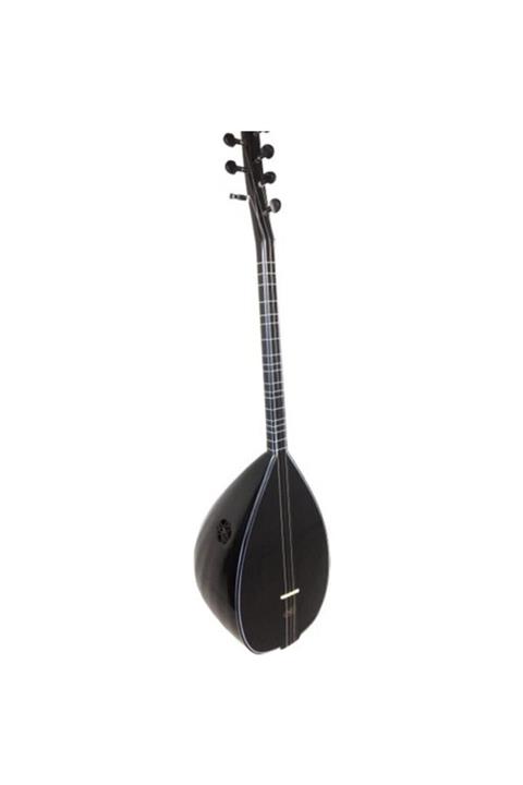MÜZİKHAL TİCARET Uzun Sap Siyah Bağlama Saz Mt Set