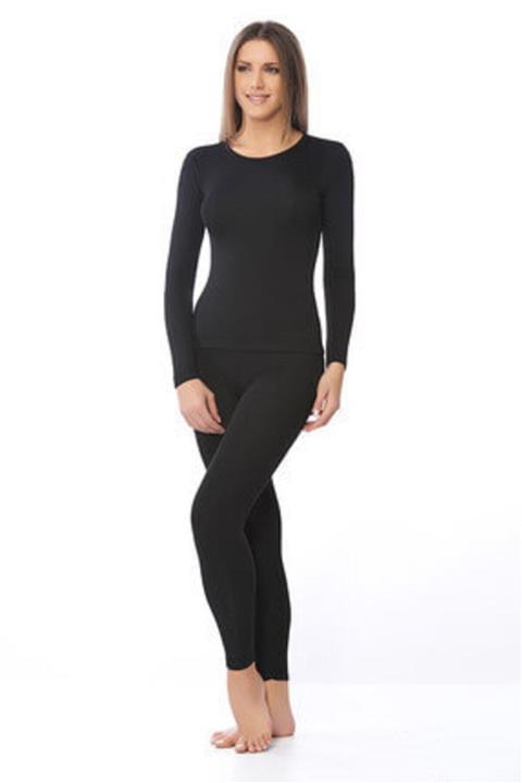 Tutku Kadın Siyah Termal Içlik Alt Üst Takım