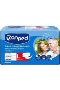 Canped Tekstil Yüzeyli Belbantlı Yetişkin Hasta Bezi Large 30'lu