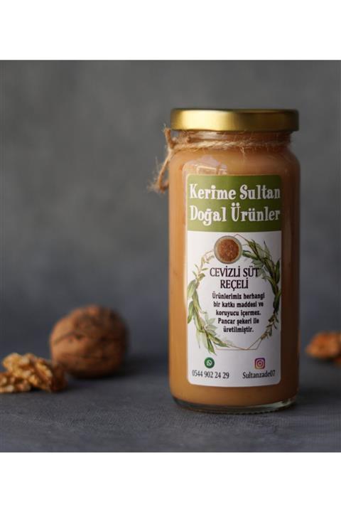 Kerime Sultan Doğal Ürünler Ev Yapımı Doğal Cevizli Süt Reçeli 270 gr