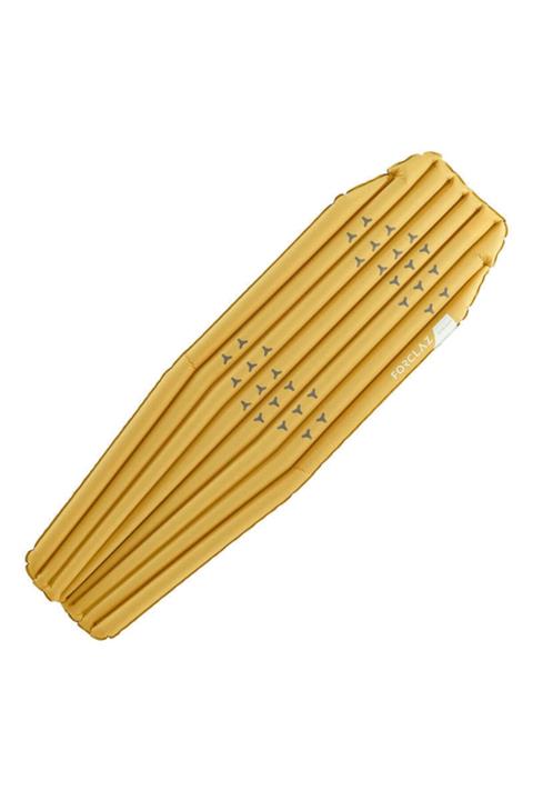 Que Kamp Yatağı - Şişme Kamp Yatağı - Şişme Mat - Şişme Kamp Matı - Sarı/gri - L Boy