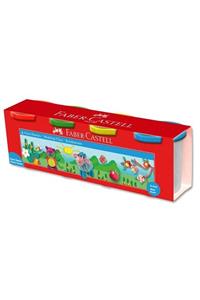 Faber Castell Su Bazlı Oyun Hamuru 4 Klasik Renk 440 gr