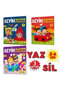 Yükselen Zeka Yayınları Beyin Geliştirme Etkinlikleri (3-6 Yaş) Yaz-sil Kitaplar