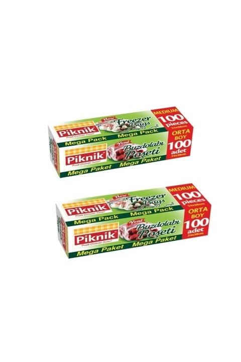 Piknik Buzdolabı Poşeti Orta-mega 100+100'lü