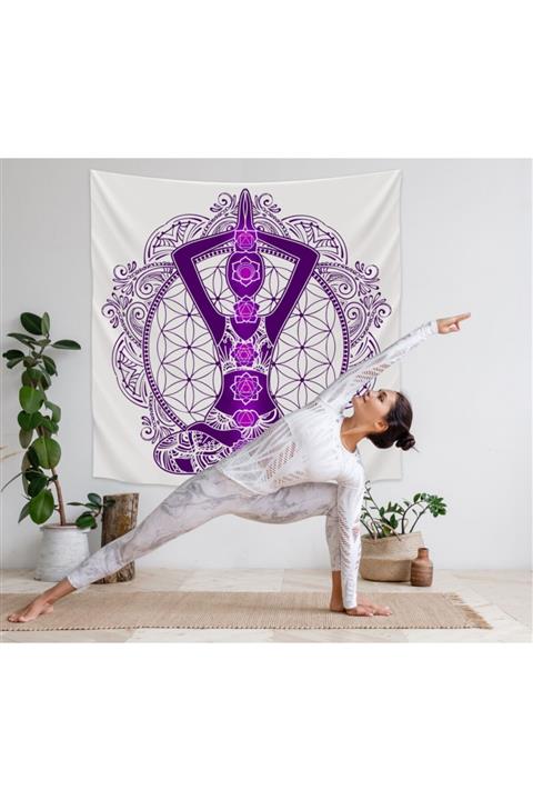 ARORA HOME Mor Çakralar Duvar Örtüsü