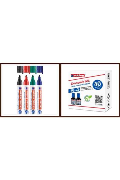 Edding Tahta Kalemi Seti+tahta Kalemi Mürekkebi