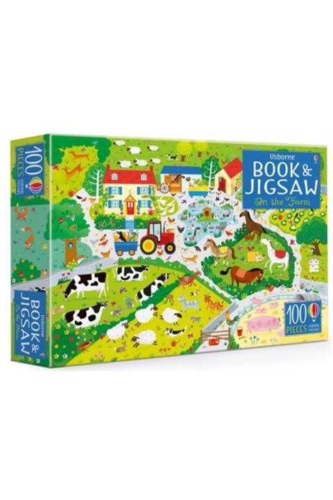 Usborne On The Farm Book & Jıgsaw