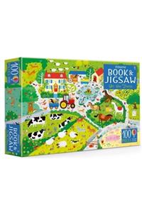 Usborne On The Farm Book & Jıgsaw