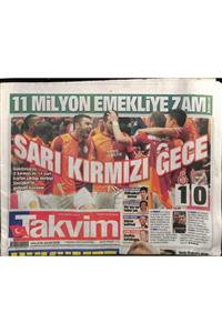 Gökçe Koleksiyon Takvim Gazetesi 7 Nisan 2014 - Galatasaray Fenerbahçe'yi Sneijder'in Golüyle Kazandı