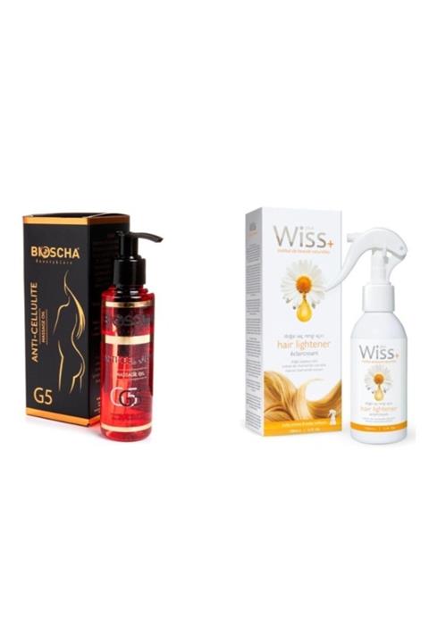 Wiss Doğal Renk Açıcı Sprey 150ml+bıoscha Selülit Giderici Masaj Yağı 125 Ml