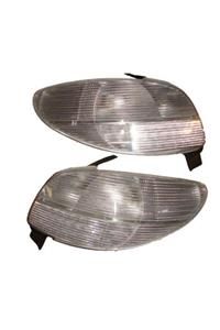 TYC 1999-2009 Peugeot 206 Hb Modifiye Stop Lambası Sağ-sol Set 2 Parça Beyaz-ledli 3-5kapı () (adet)