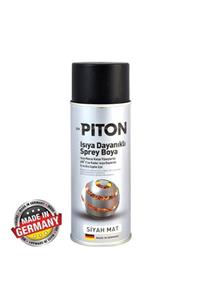 Piton 650°c Isıya Dayanıklı Sprey Boya 400 ml Mat Siyah