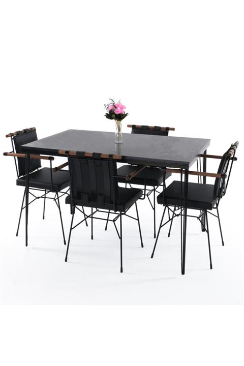 Cosargroup Masa Sandalye Takımı Penyez Sandalye 80*120 Cm Masa 4sandalye Set