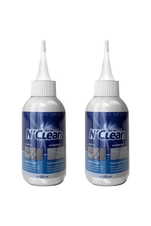 N'Clean Tile Master Silikonlu Derz Dolgusu Beyaz 2'li Paket 225 ml
