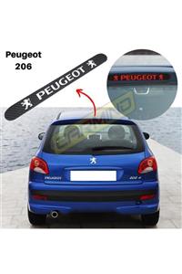 Carmind Peugeot 206 Karbon Arka Fren Stop Lambası Sticker