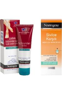 Neutrogena Çatlak Topuklar Için Ayak Bakım Kremi 50 Ml Ve Sivilce Karşıtı Yağsız Yüz Nemlendiricisi 50 Ml