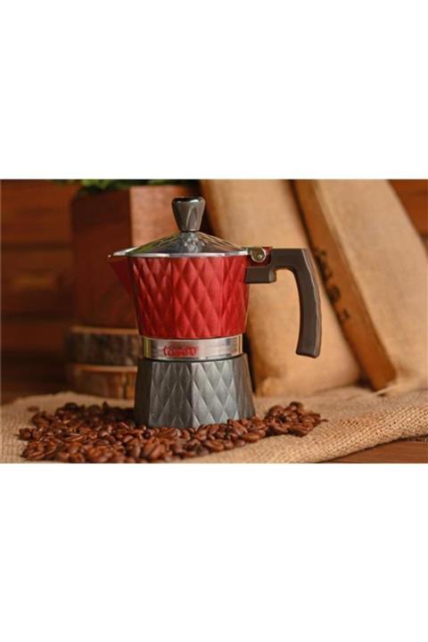 DetoksHome Bambum Diamante Moka Pot 3 Fincan