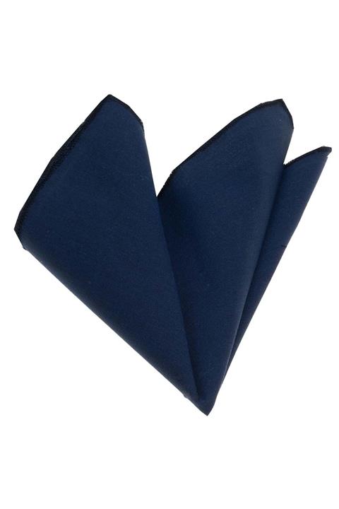 Exve Exclusive Erkek Lacivert Sade Pamuk Dokuma Cep Yaka Mendili