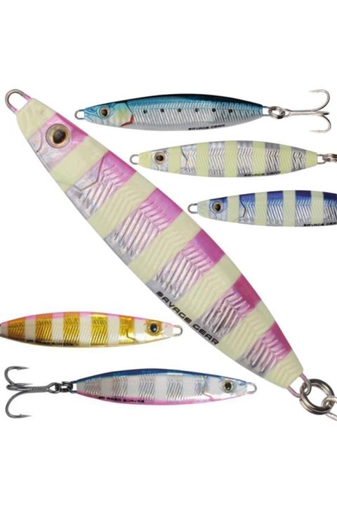Savage Gear Psycho Sprat 28g Jig Suni Yem Fosforlu Glow Zebra